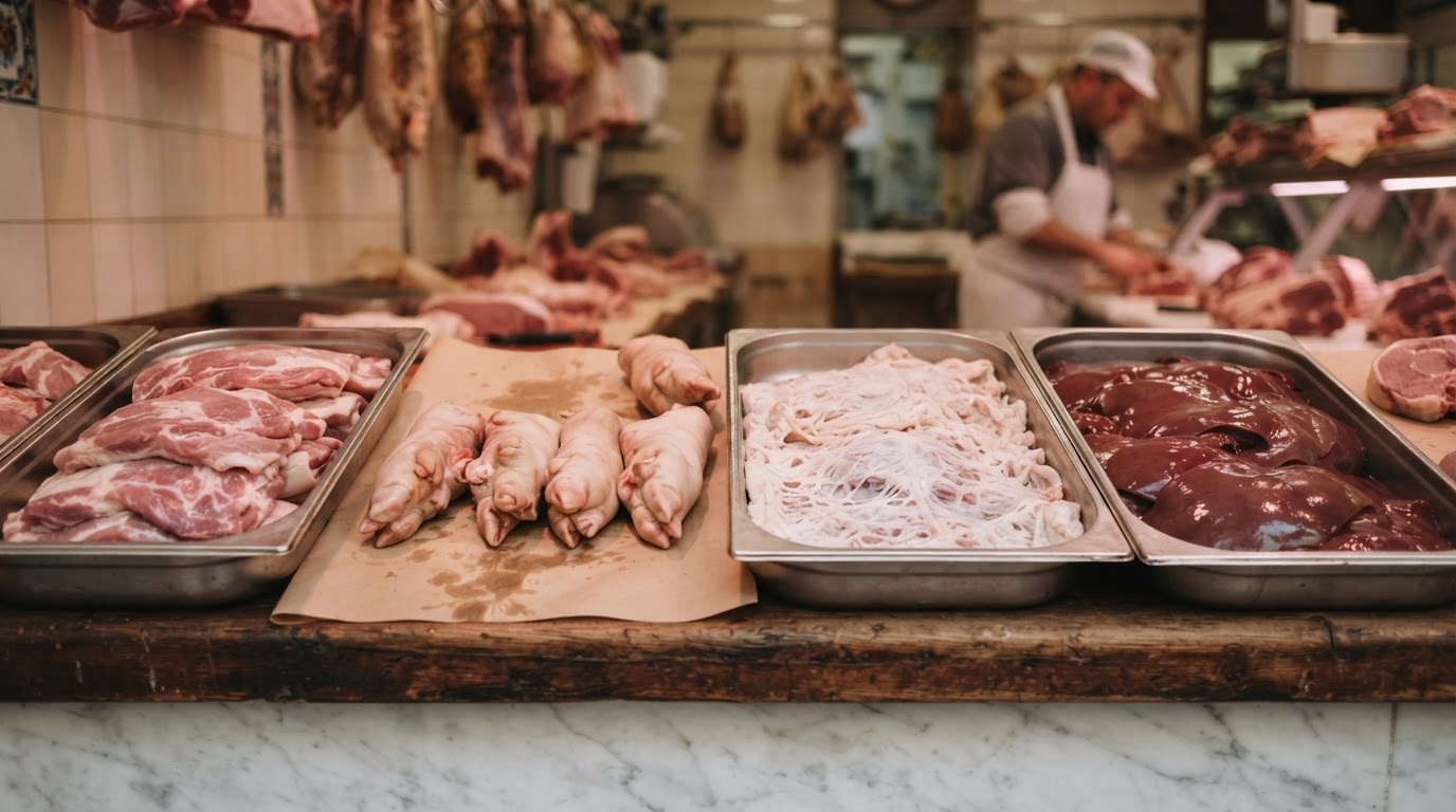 Abats et produits tripiers de porc